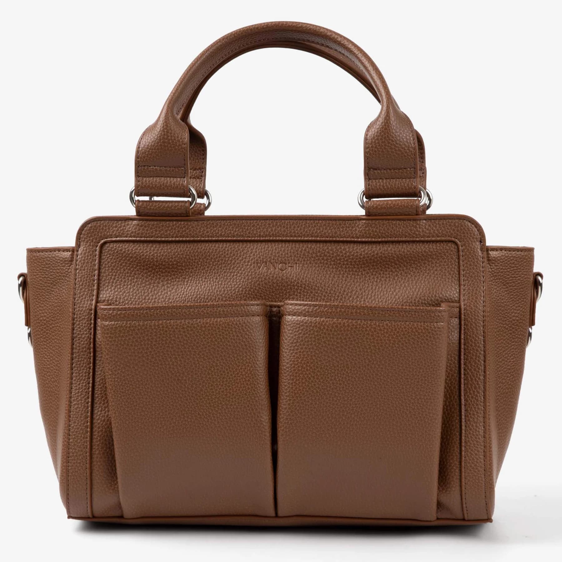 Amelia Pram Caddy - Pebbled Tan