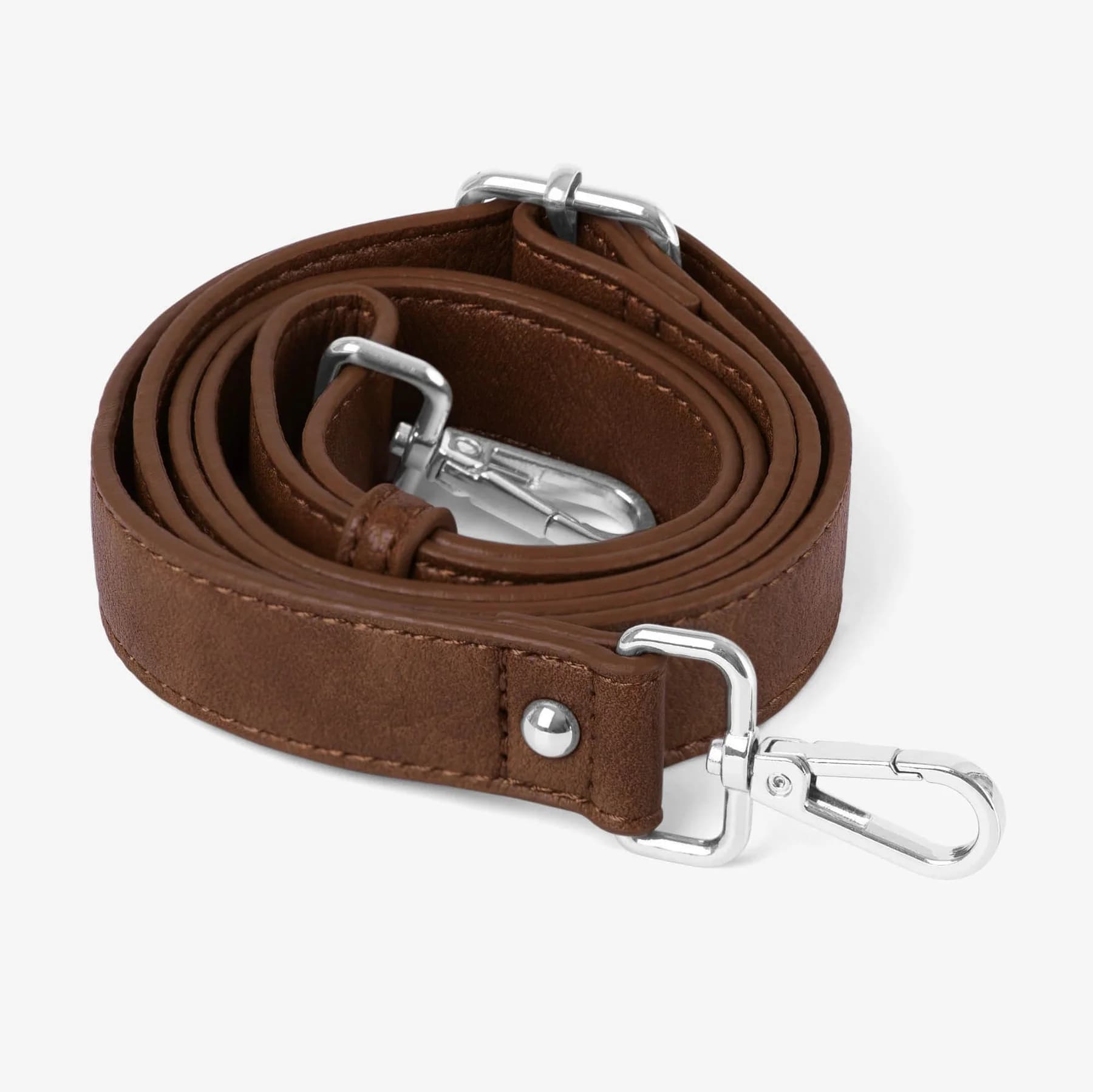 Pram Caddy Shoulder Strap - Pebbled Tan