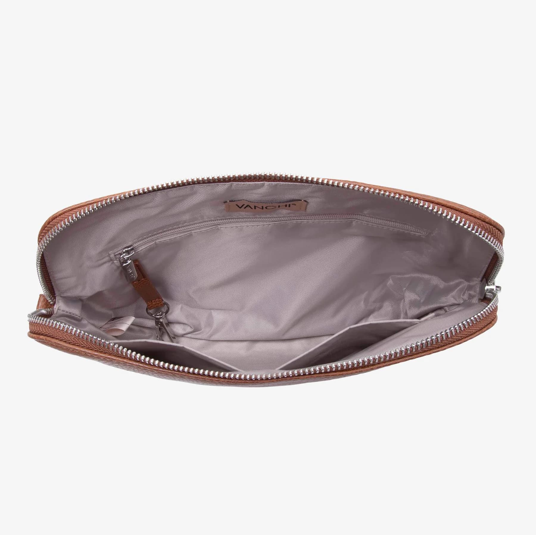 Changing Pouch Nappy Clutch - Pebbled Tan